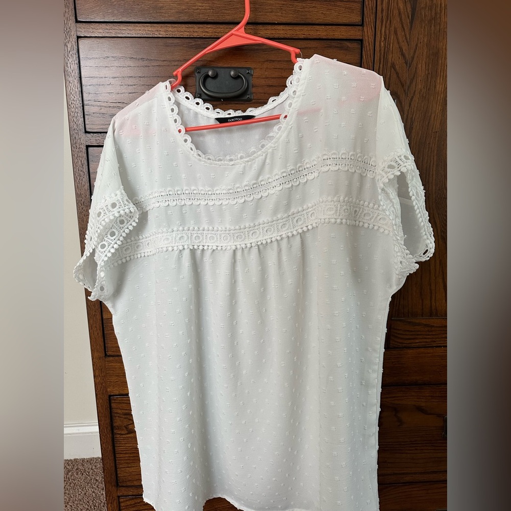 White Eyelet Blouse